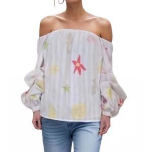 NEW VAVA off shoulder top in starfish